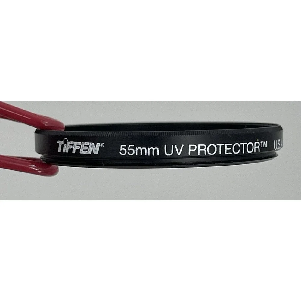 Tiffen 49mm Filters Set of 4 FL-D Fluorescent N.D. 0.6, UV and 55mm‎ UV & Case